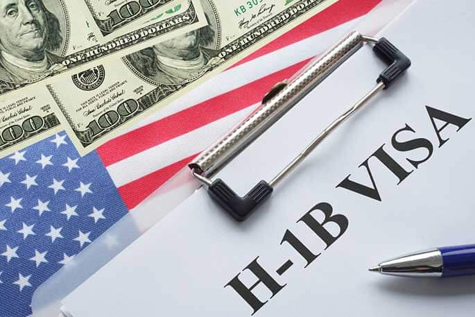 graphic depicting US visa petition fee